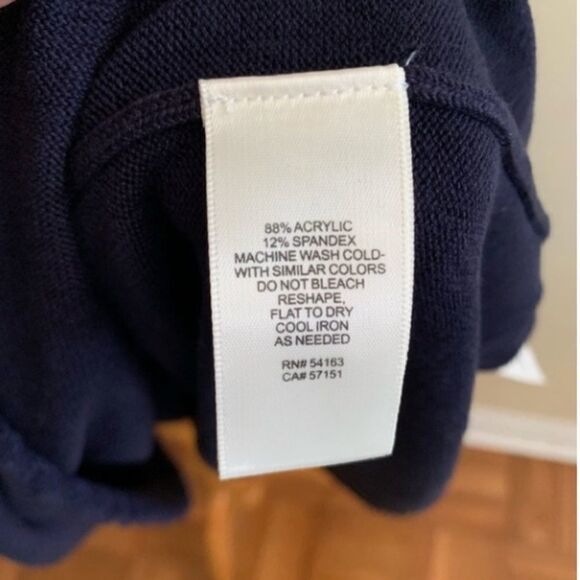 Eliza J Ribbed Knit Dress Turtleneck Navy - Picture 9 of 9